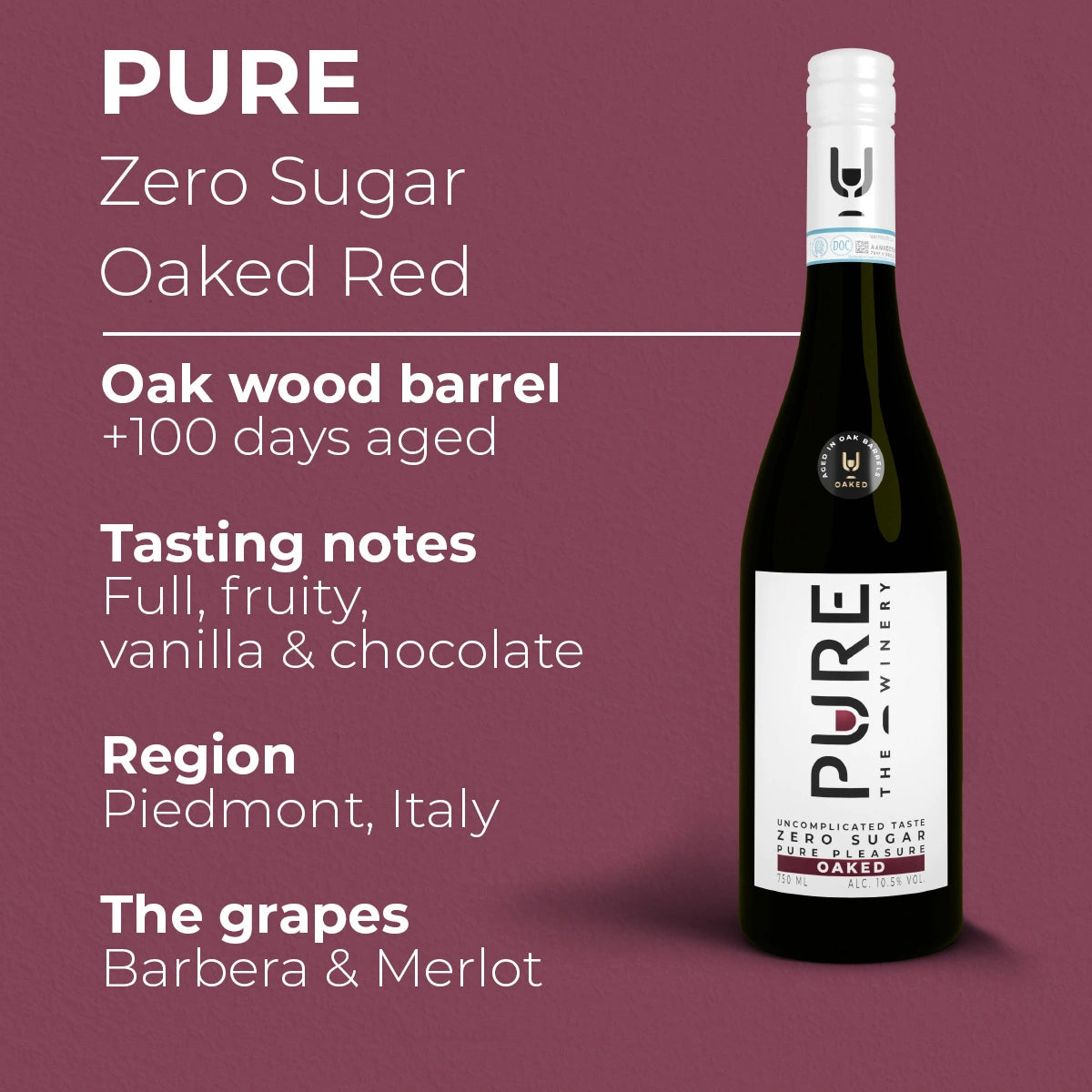 Zero Sugar Oaked Red Wine